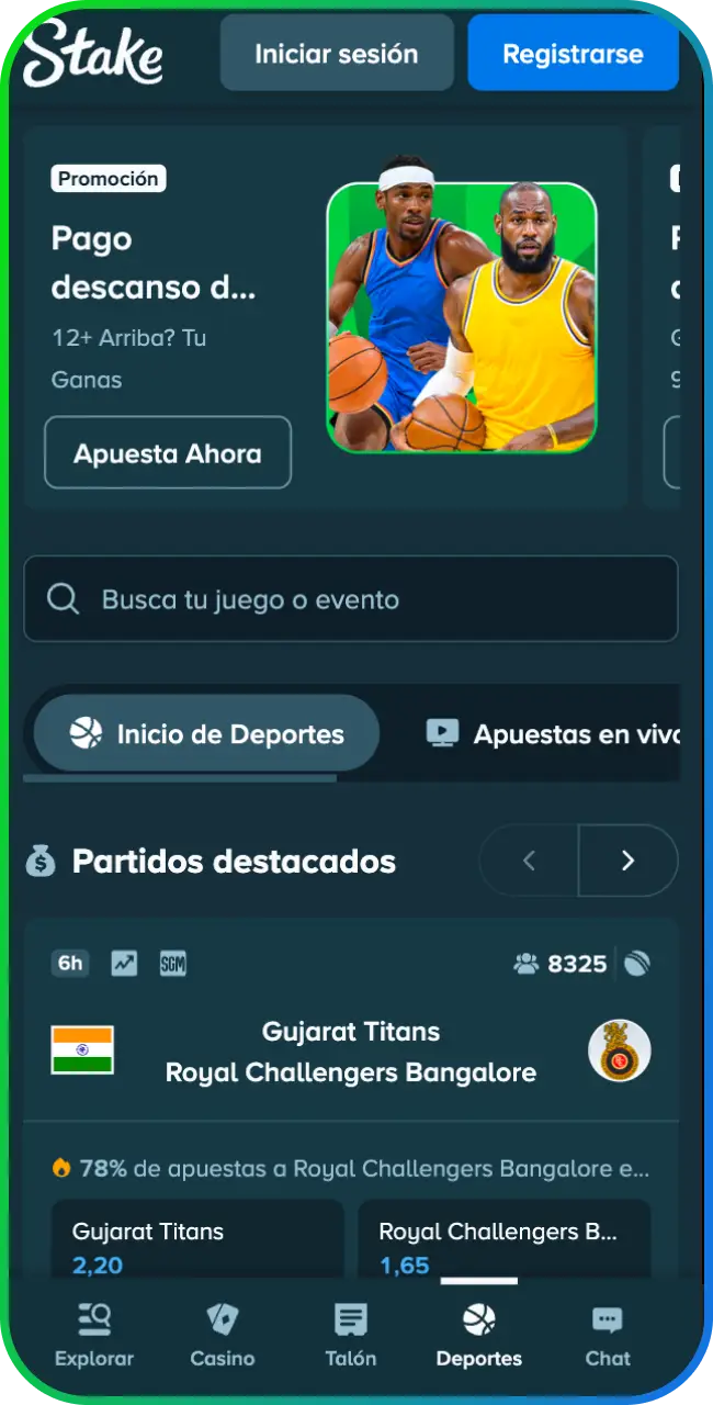 Descubre los deportes de Stake para realizar tus mejores apuestas en Argentina.